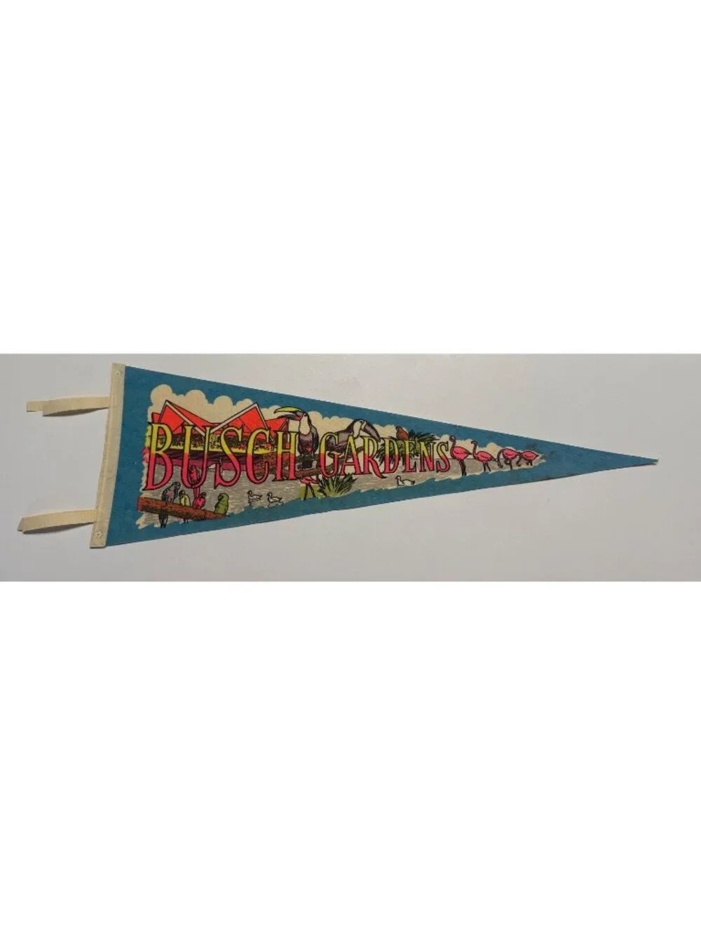 Vintage Busch Gardens pennant